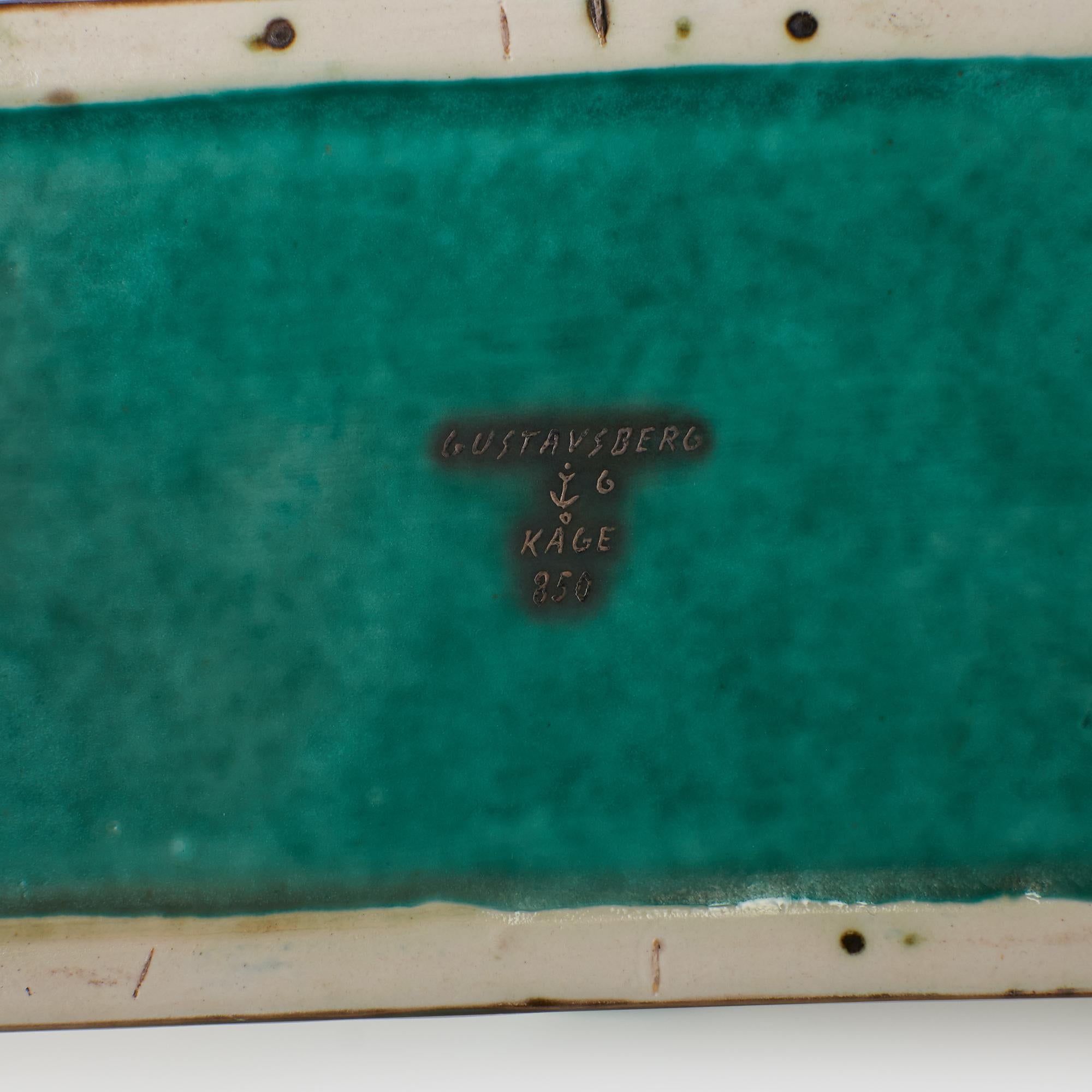Jarrón Argento Verde de Wilhelm Kåge para Gustavsberg en venta 4