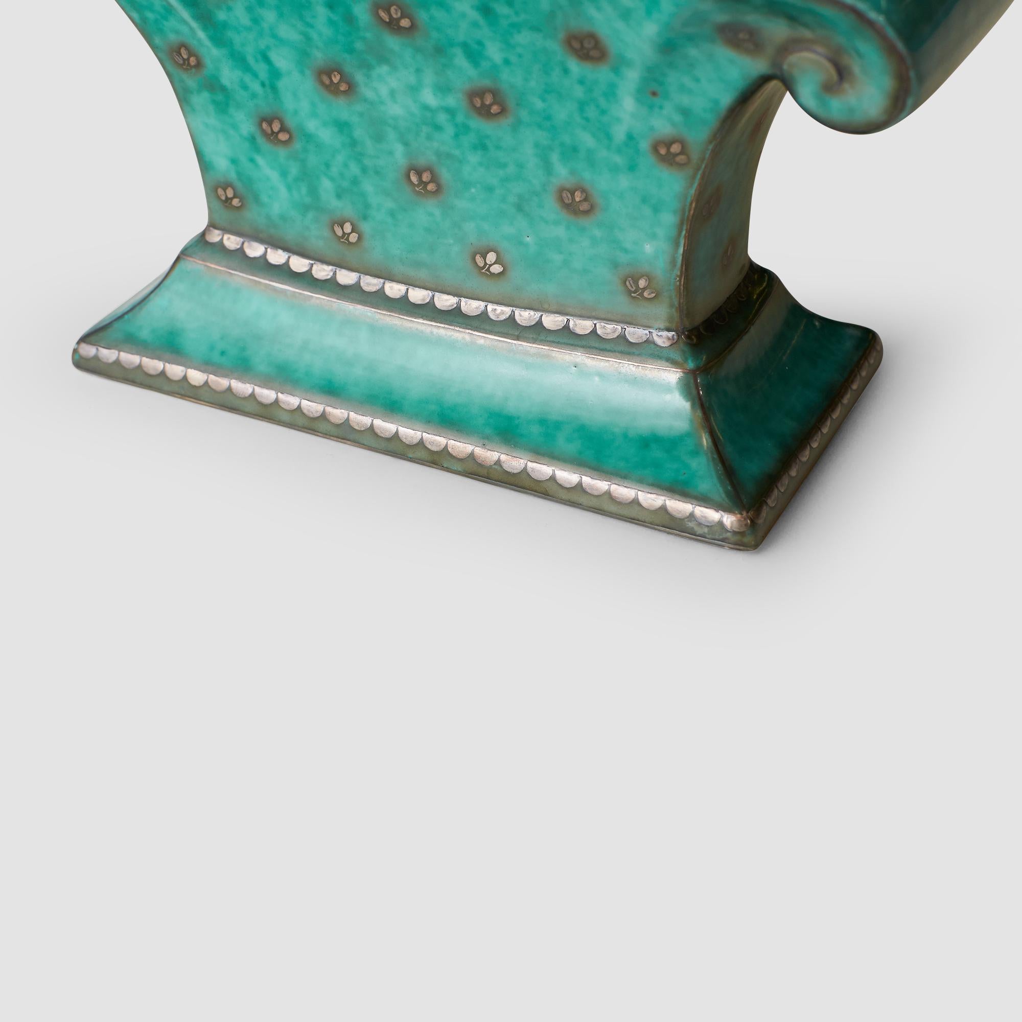 Jarrón Argento Verde de Wilhelm Kåge para Gustavsberg en venta 1