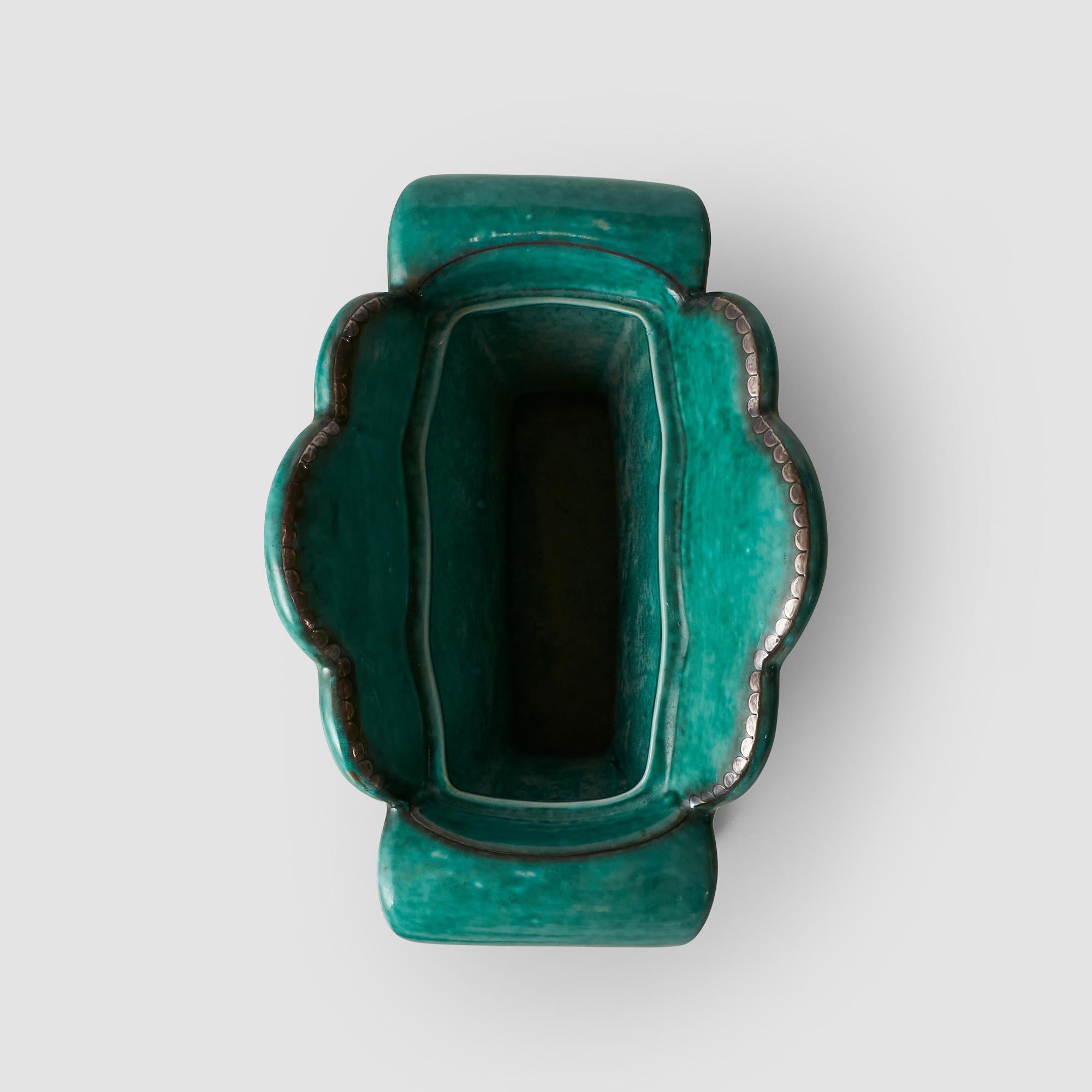 Jarrón Argento Verde de Wilhelm Kåge para Gustavsberg en venta 2