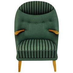 Green Armchair Model 53 from 1950s by Kurt Østervig, Denmark