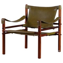 Green Arne Norell Easy Chair Model Sirocco, 1960s