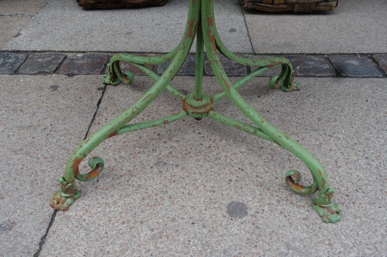 19th Century Green Arras Outdoor Table, France, circa 1890s