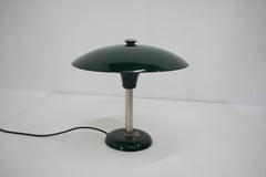 Lampe de bureau Bauhaus Art Déco verte par Max Schumacher, années 1930, Allemagne