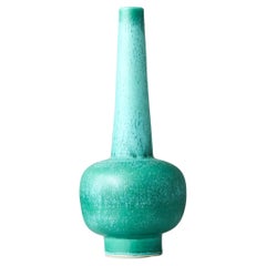 Green Art Deco Ceramic Vase by Bo Fajans, Sweden, 1930s