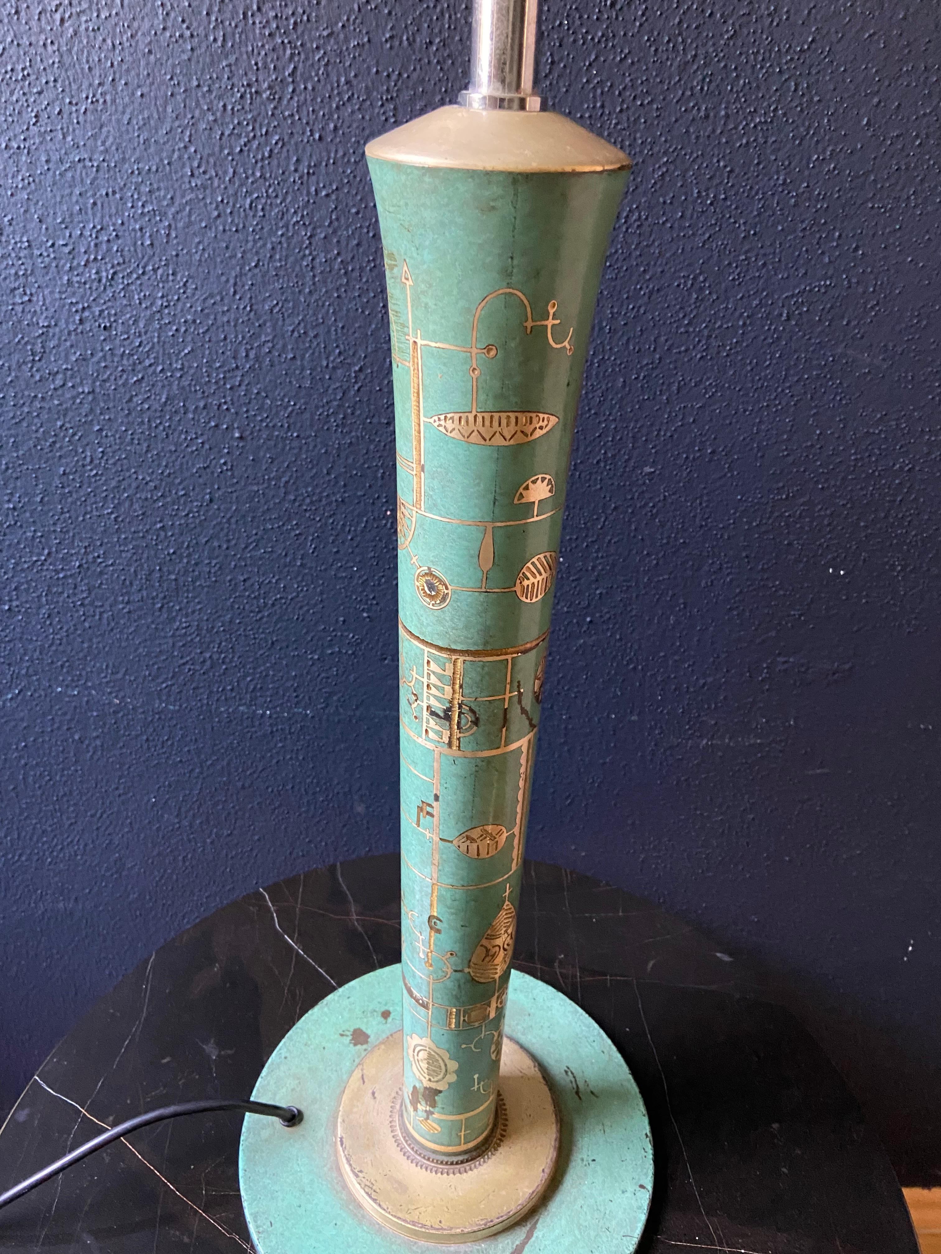 Lámpara de sobremesa Art Déco IKORA verde de Paul Haustein para WMF, Modelo 251 / 169a Alemán en venta