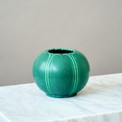 Vase en grès Greene & Greene de Nils Emil Lundström. Rorstrand, Suède, années 1920