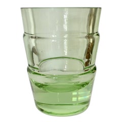 Green Art Deco Glass Vase, circa 1940's