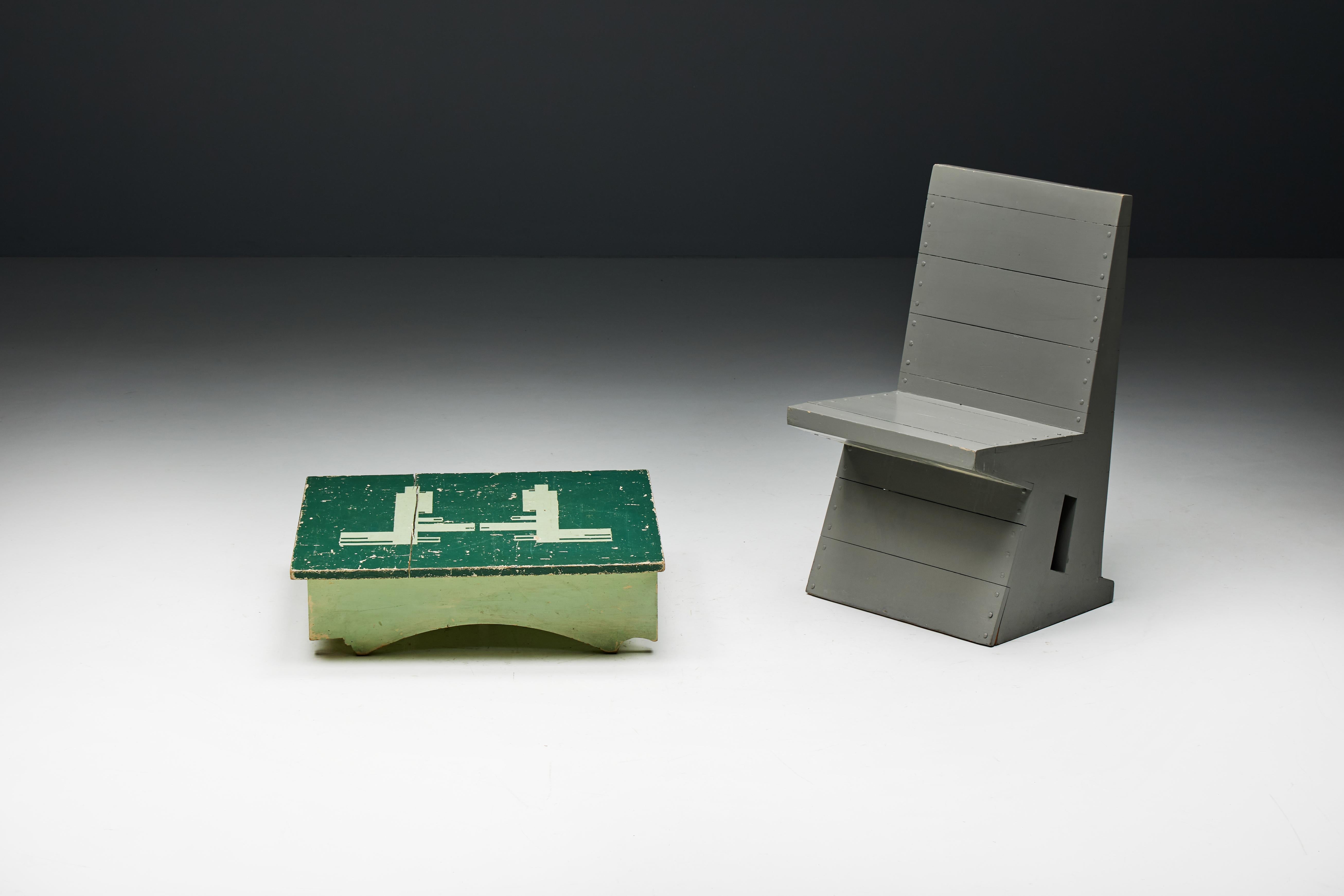 Table d'appoint Populaire vert, France, 19ème siècle en vente 6