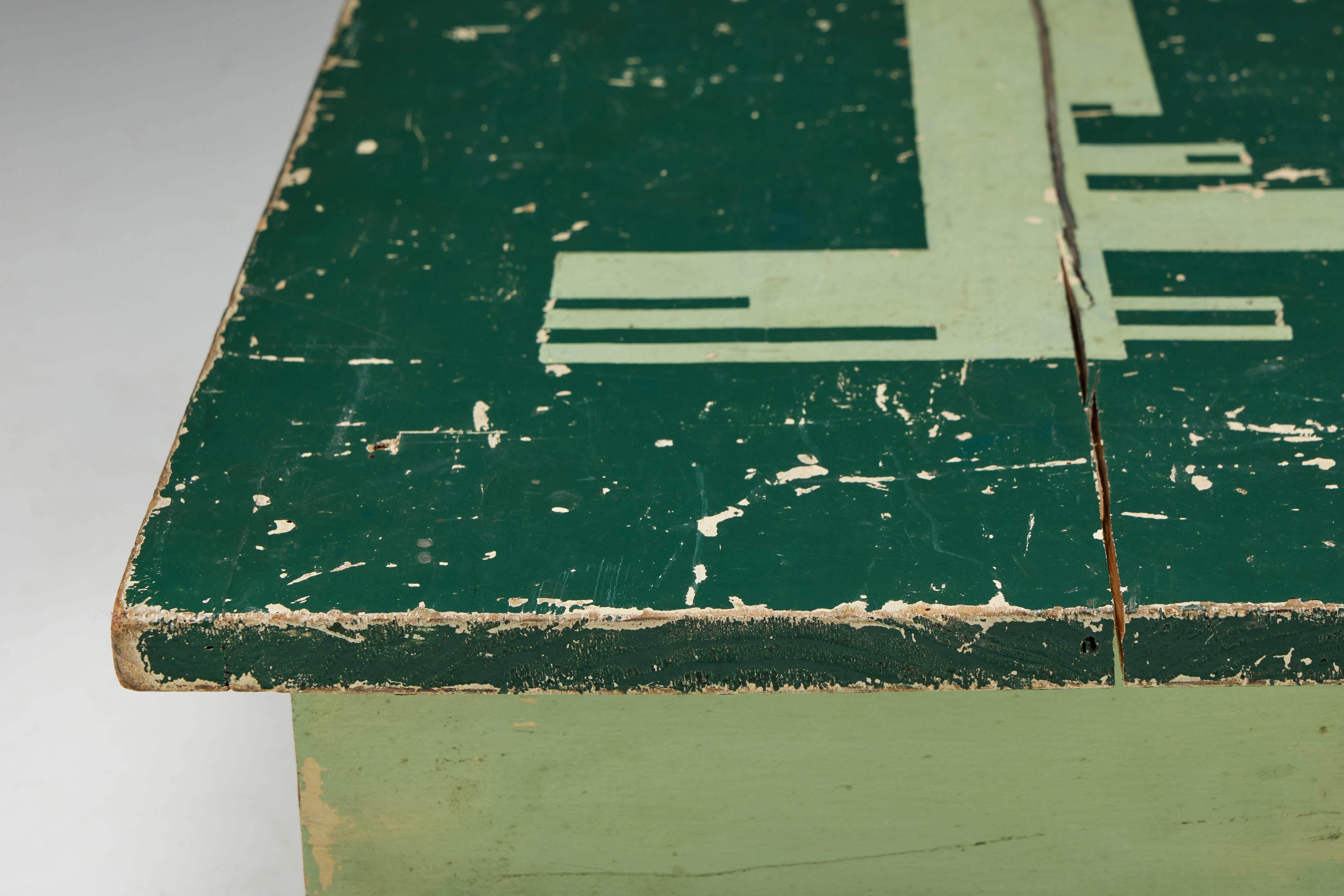XIXe siècle Table d'appoint Populaire vert, France, 19ème siècle en vente