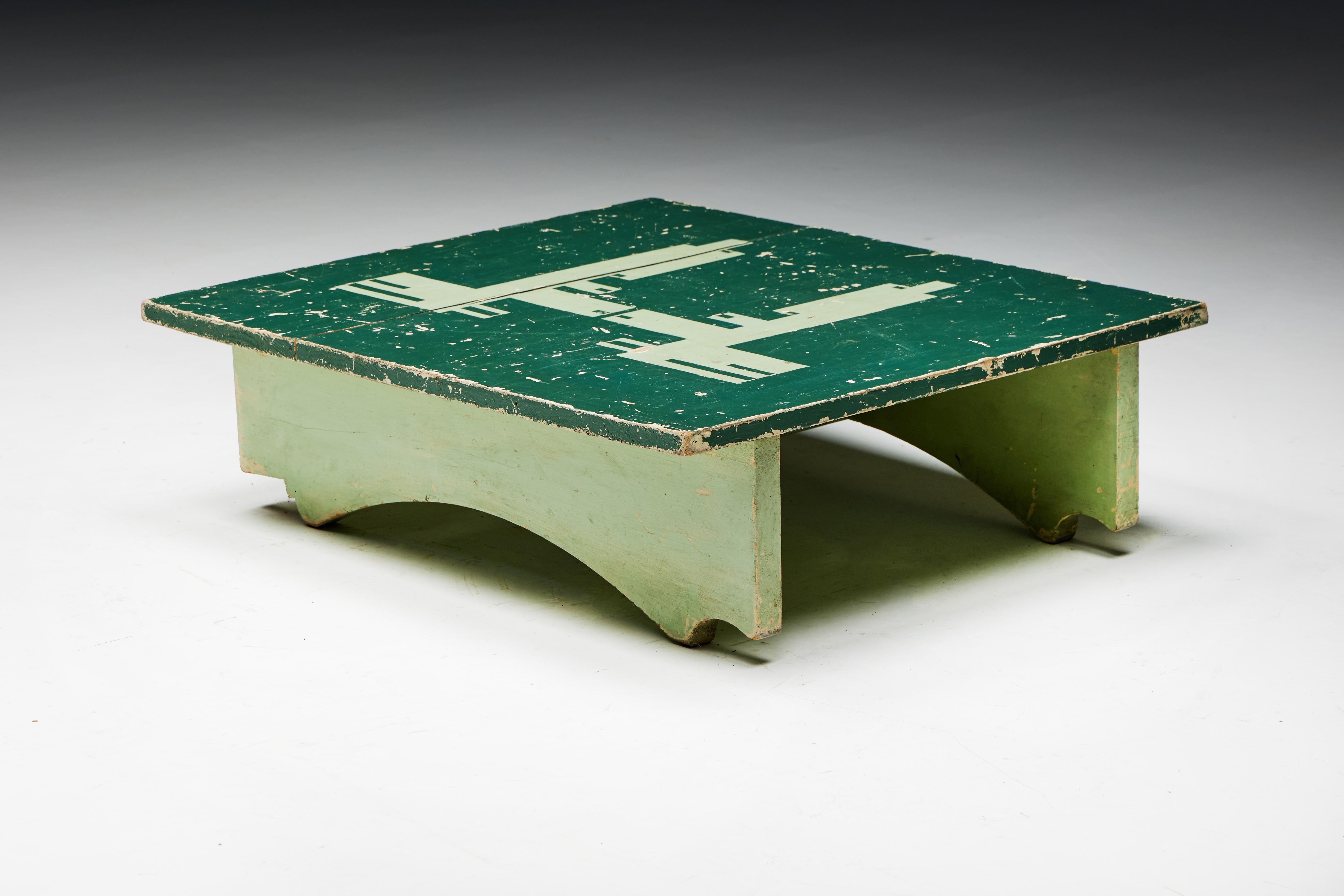 Table d'appoint Populaire vert, France, 19ème siècle en vente 1