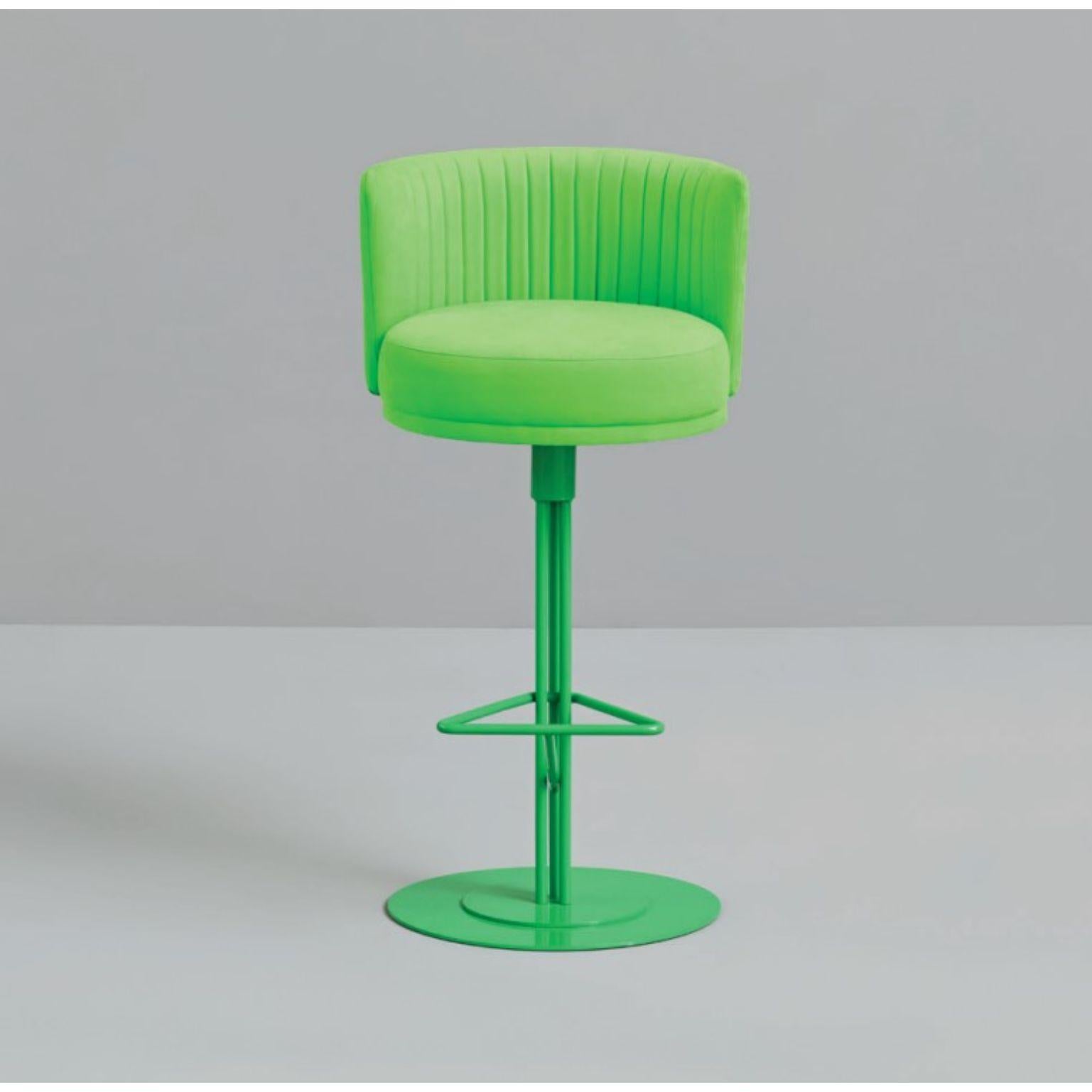 Contemporary Green Athens Stool by Pepe Albargues For Sale