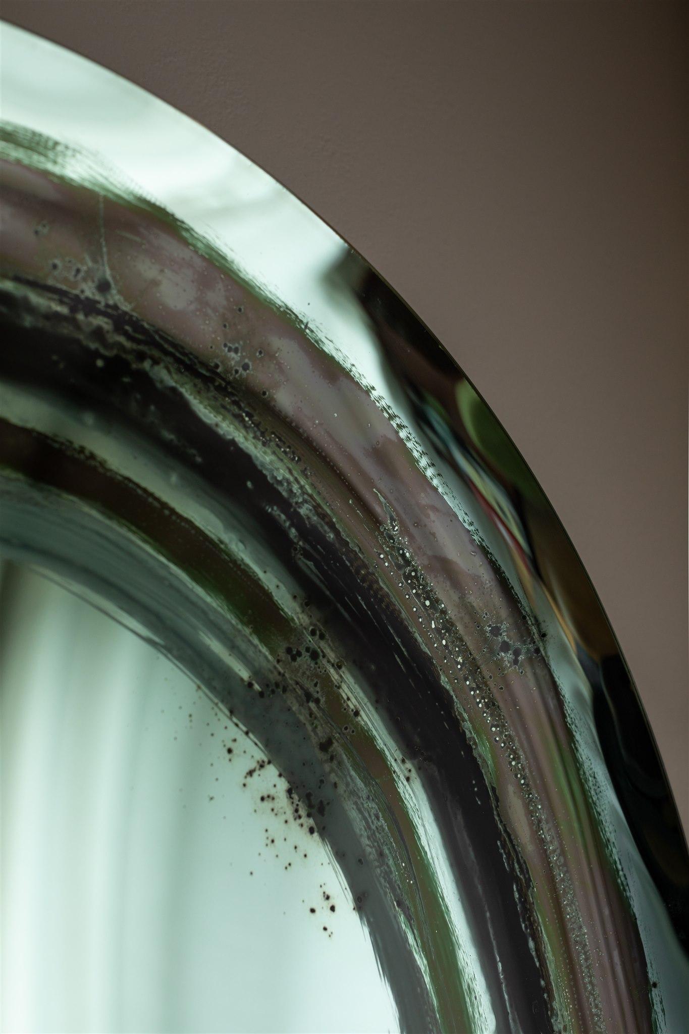 Miroir mural Aura vert par OOM Contemporary Glass en vente 2