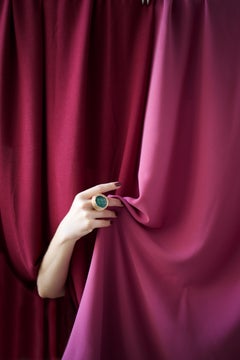 Green Aventurine round shape Cocktail & Statement Ring by the Artist