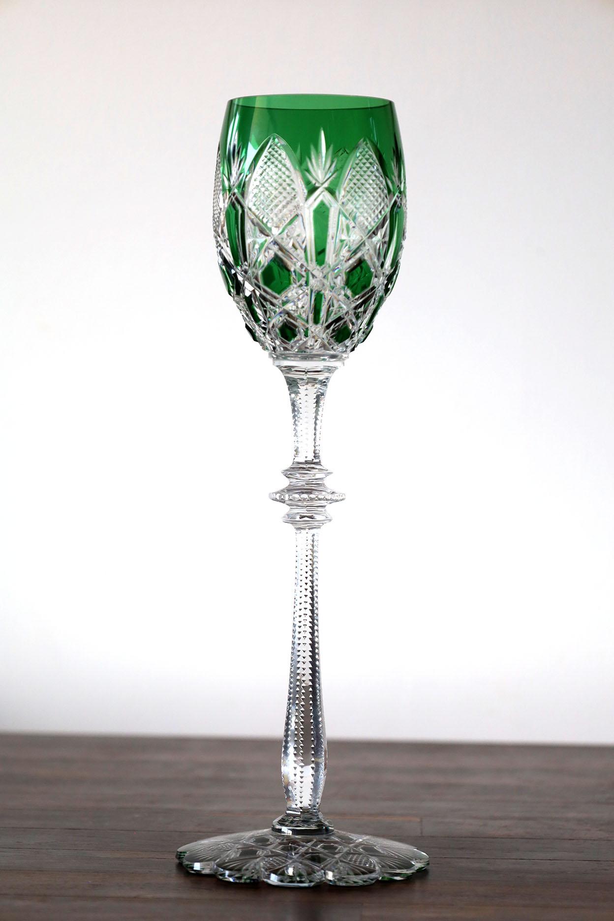 Green Baccarat Tsar Water Glass 2