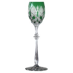 Vintage Green Baccarat Tsar Water Glass