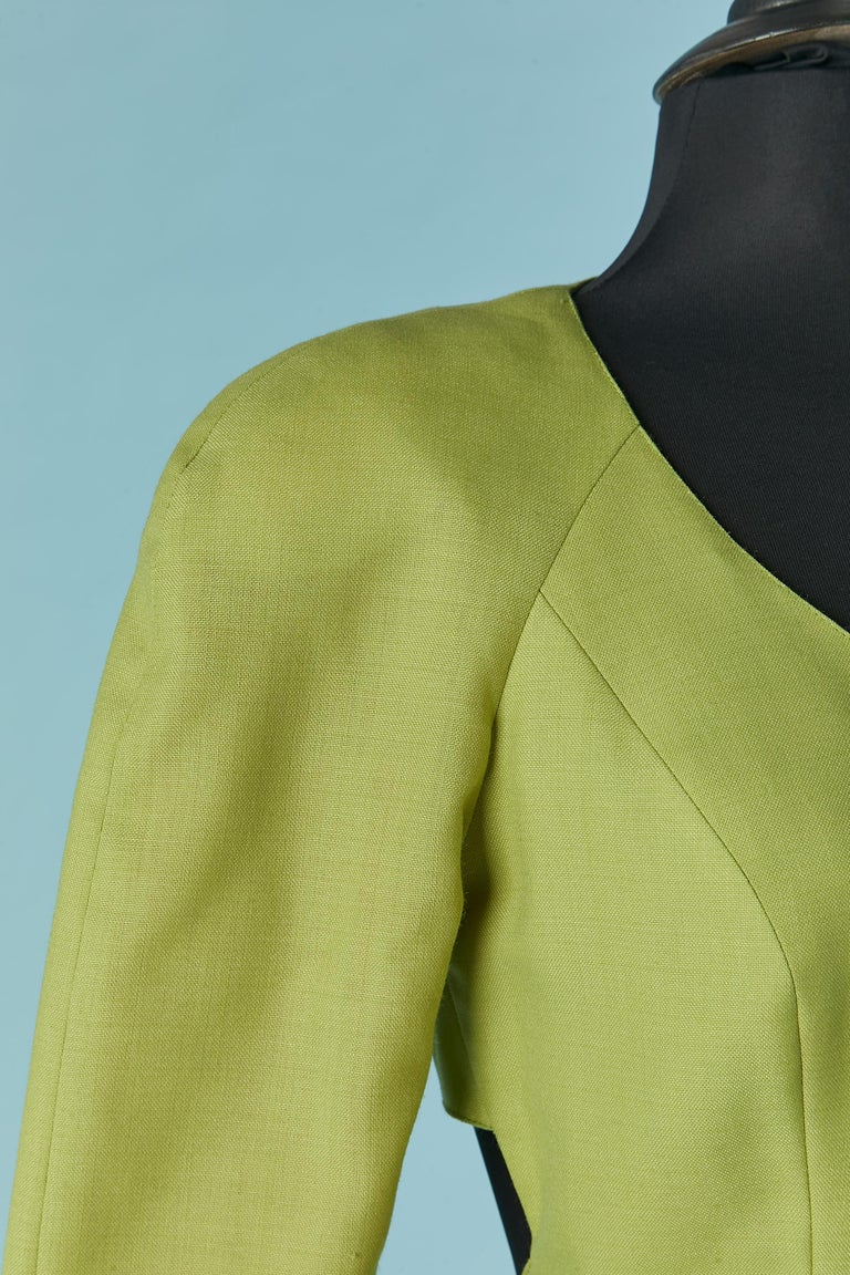 Green backless skirt suit Lolita Bis by Lolita Lempicka at 1stDibs