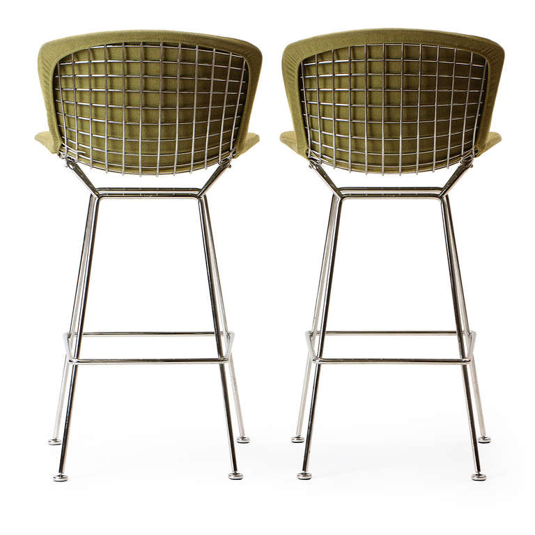 American Green Barstool by Harry Bertoia for Knoll For Sale