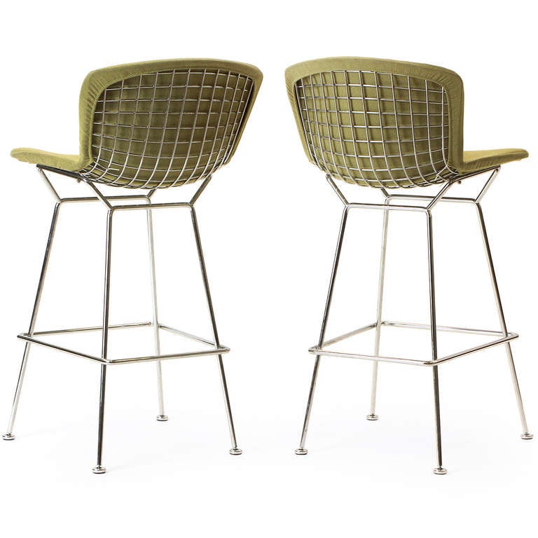 XXIe siècle et contemporain Tabouret de bar vert de Harry Bertoia pour Knoll en vente