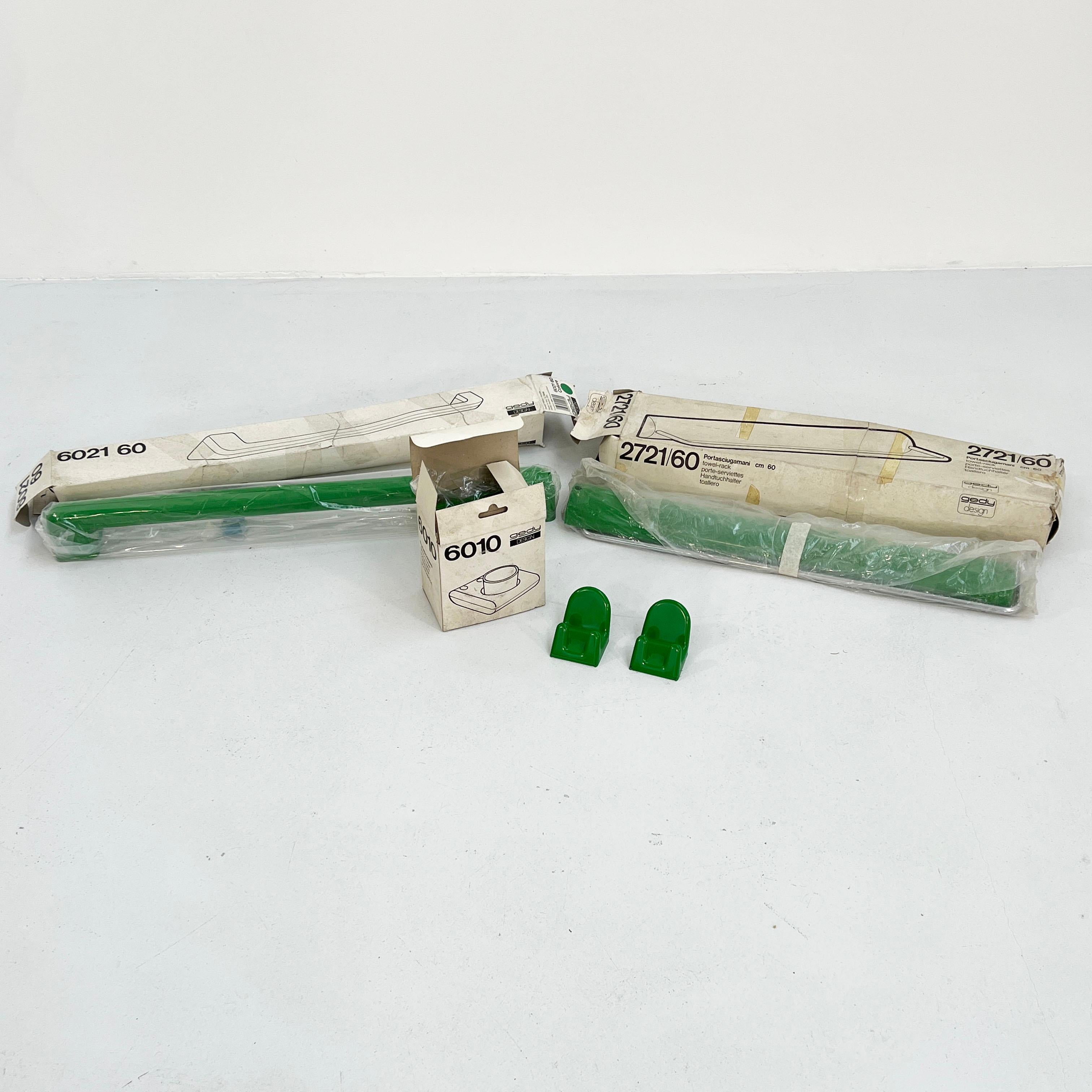 Green Bathroom Set by Makio Hasuike for Gedy, 1970s 1