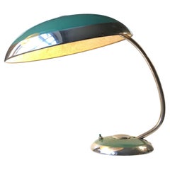 Green Bauhaus Desk Lamp by Helo Leuchten Germany, 1940s