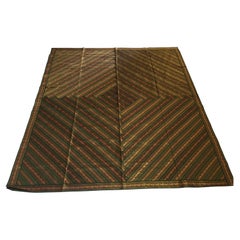 Green Bed Cover Patchwork from India