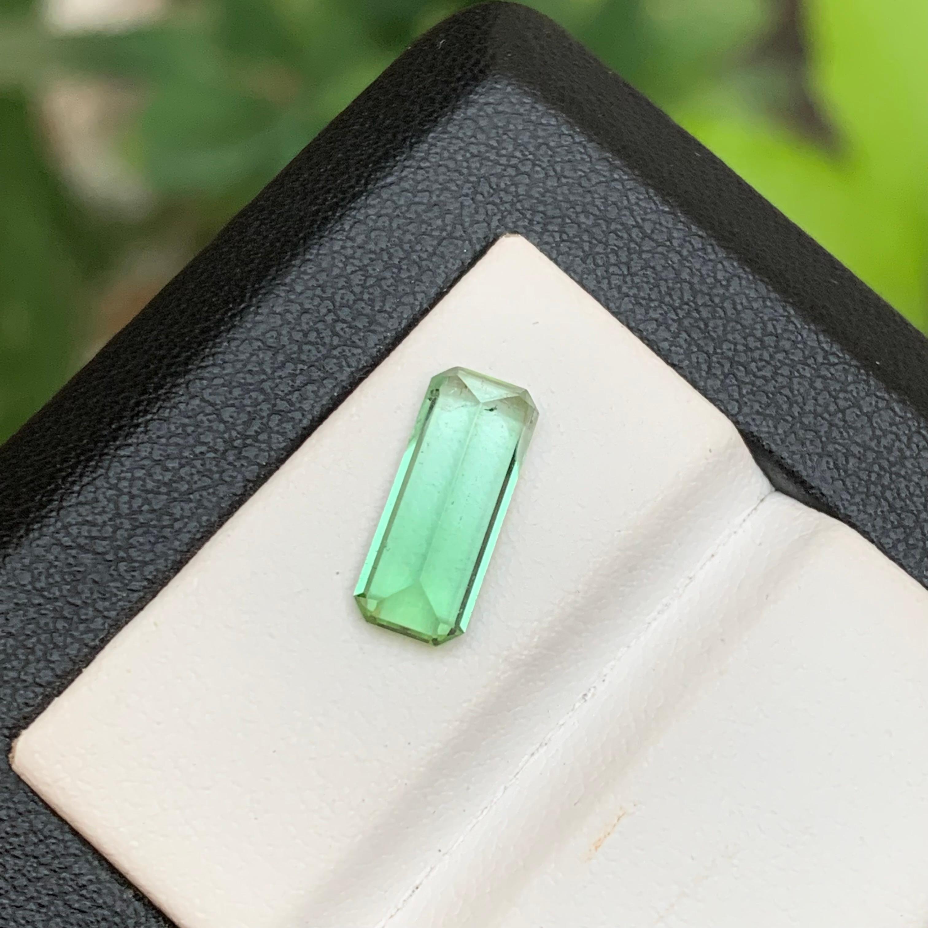 Grüner Bicolor natürlicher Turmalin Ring Edelstein 2,35 Ct Smaragdschliff für Schmuck im Angebot 2