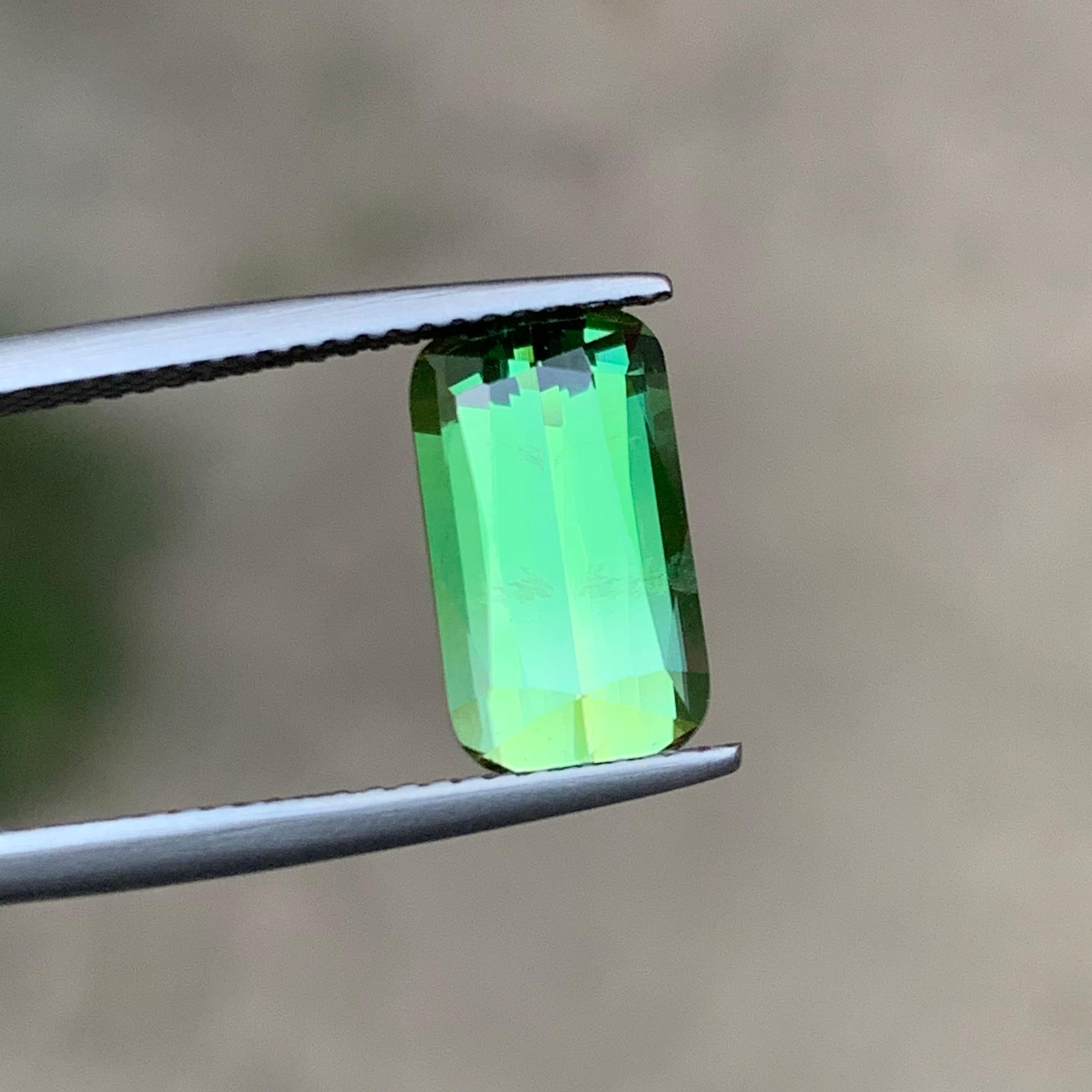 Grüner Bicolor Natürlicher Turmalin Ring Edelstein 3,80 Ct Scherenschliff  Schmuck im Angebot 4