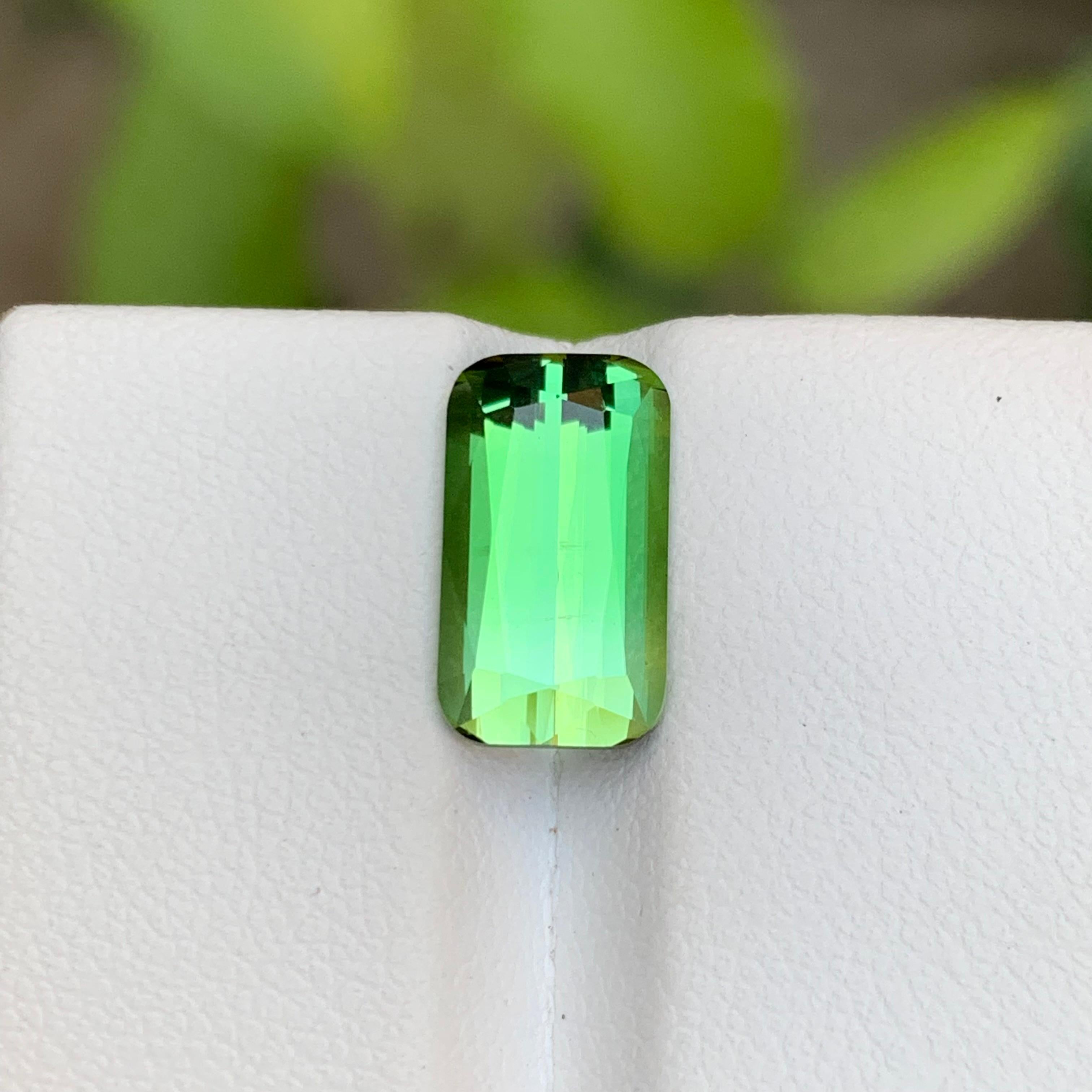 Grüner Bicolor Natürlicher Turmalin Ring Edelstein 3,80 Ct Scherenschliff  Schmuck im Zustand „Neu“ im Angebot in Peshawar, PK