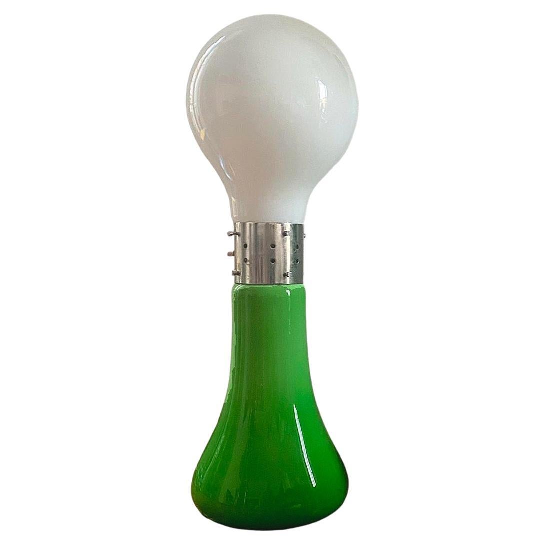 Lampadaire en birillo vert par Carlo Nason pour Greene & Greene 60's en vente