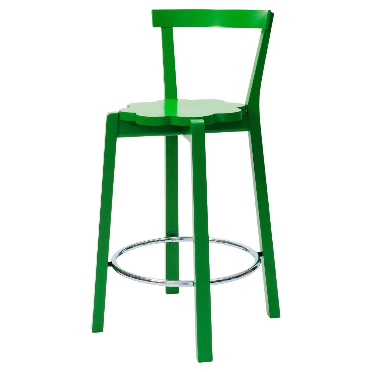 Green Blossom Bar Chair by Storängen Design For Sale