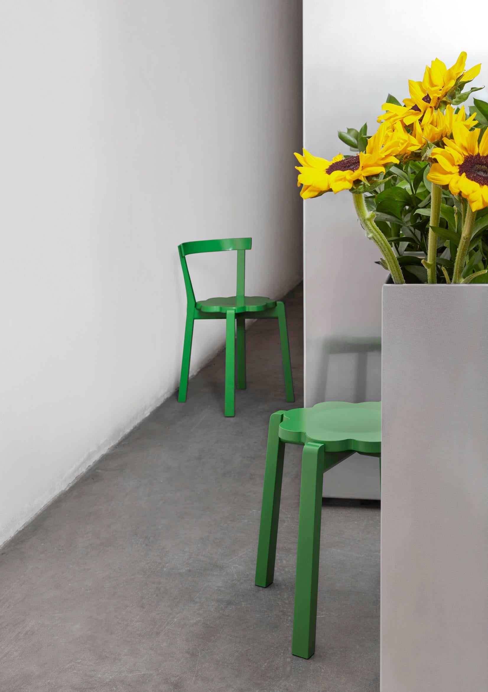 Contemporary Green Blossom Chair by Storängen Design For Sale