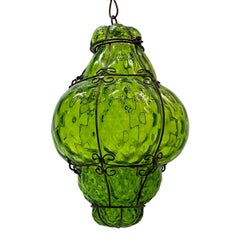 Lanterne en verre soufflé Greene & Greene