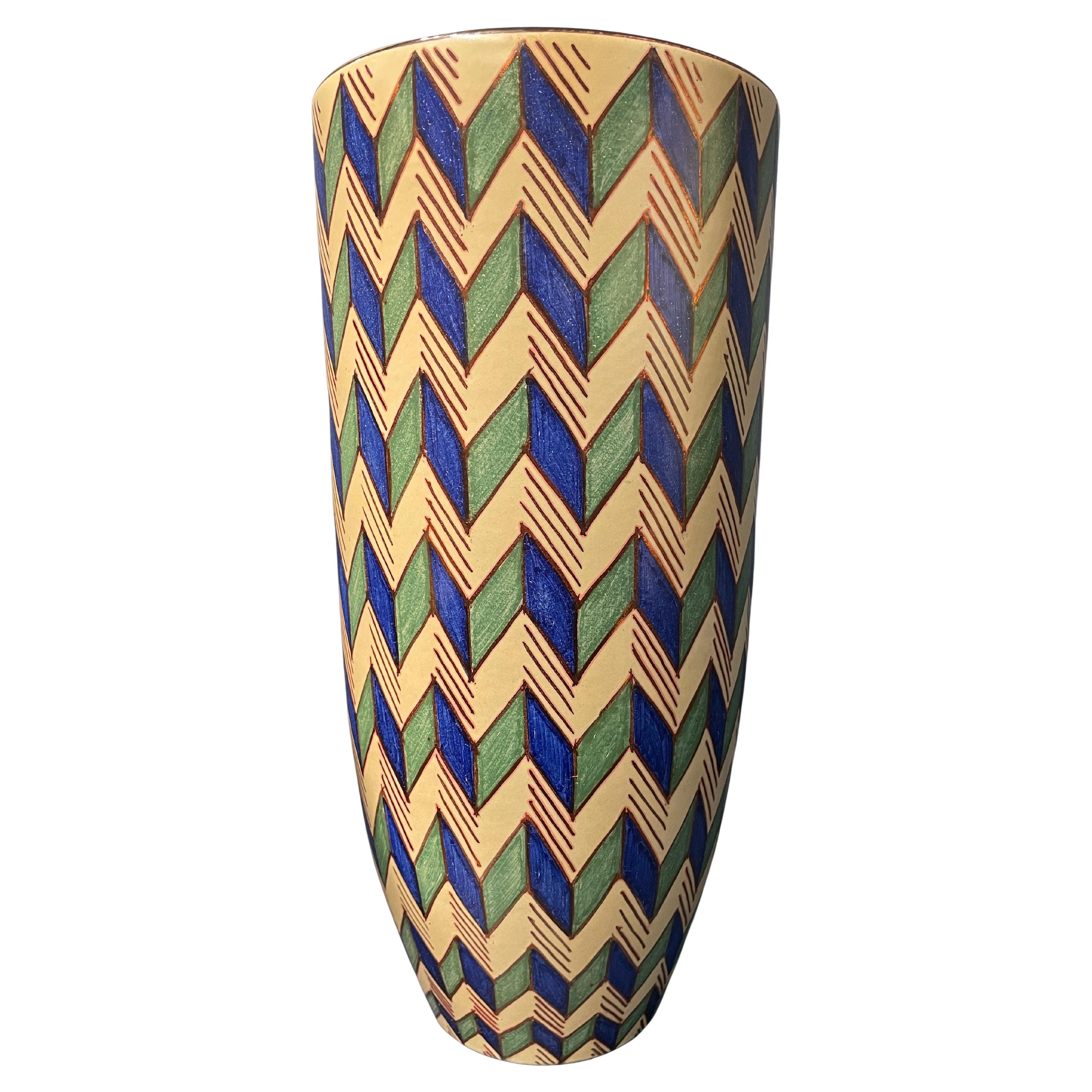 Greene
Greene Greene Vase en céramique peint à la main Majolique Italie Contemporary