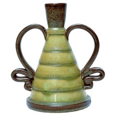 Green-Blue Glazed Ceramic Vase by Eva Jancke Björk for Upsala Ekeby, Sweden
