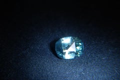 2.26 ct Green/Blue Metallic Sapphire Handcrafted, GIA