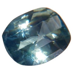 2.26 ct Green/Blue Metallic Sapphire Handcrafted, GIA