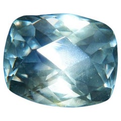 2.46 ct Green / Blue Metallic Sapphire, Unheated, GIA