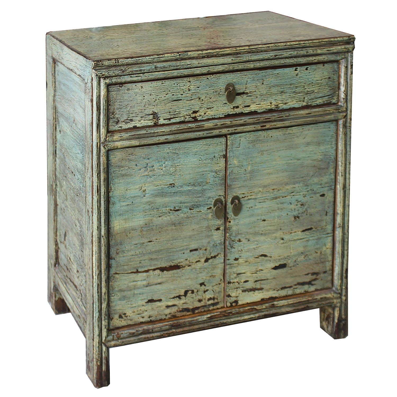 Contemporary green/blue side chests will make an amazing statement as a bedside table.
