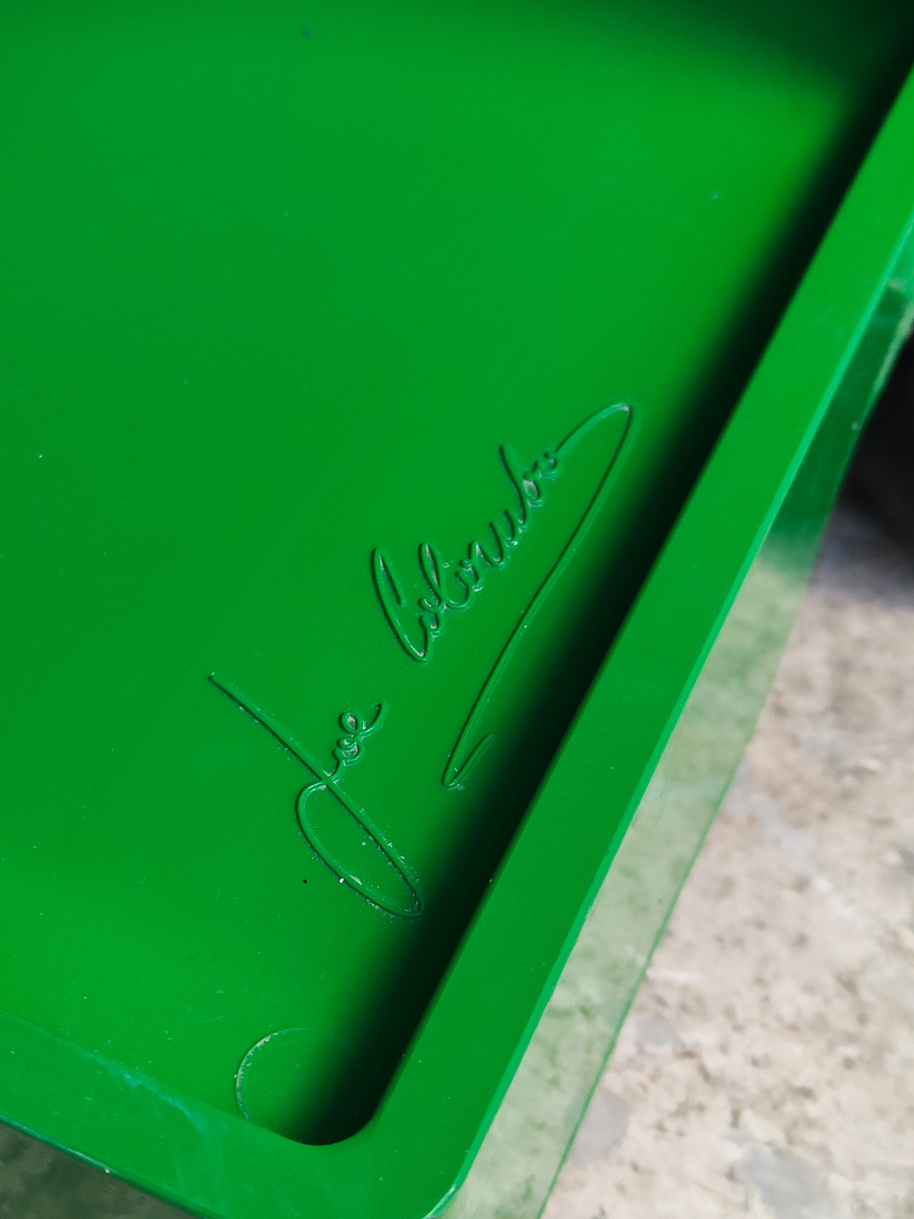 Green Boby Cart by Joe Colombo for Bieffeplast 70s 1