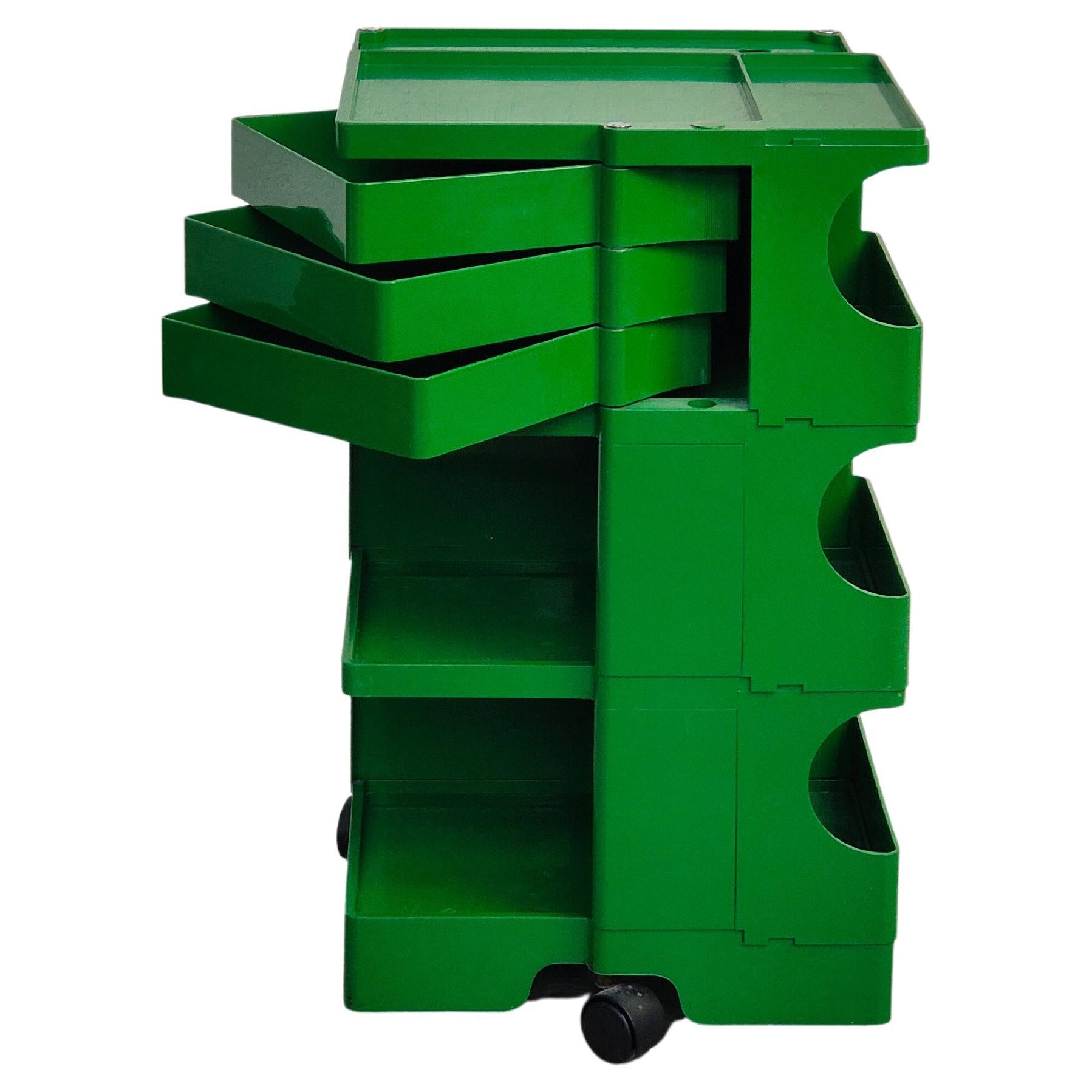 Green Boby Cart by Joe Colombo for Bieffeplast 70s