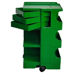 Green Boby Cart by Joe Colombo for Bieffeplast 70s