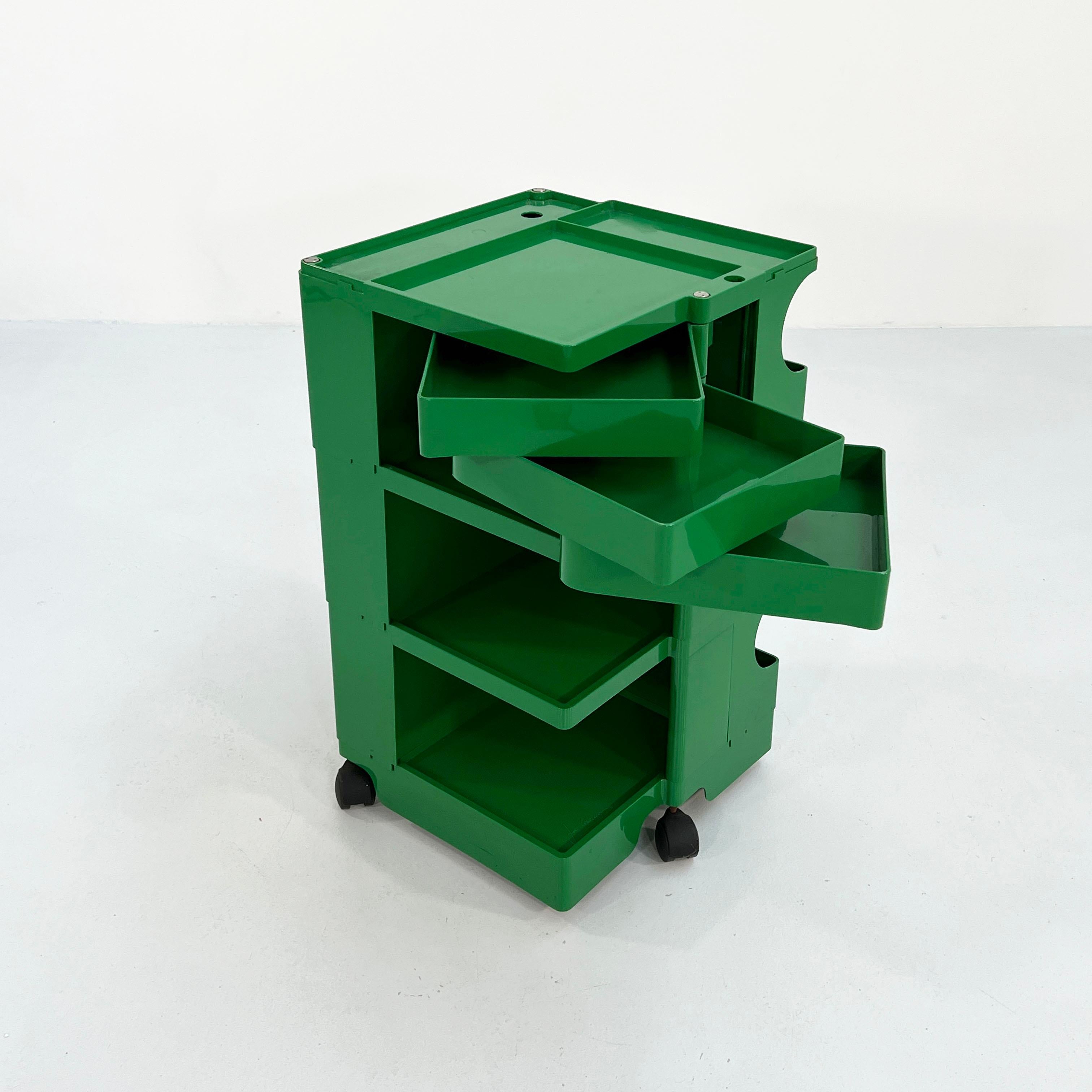 Post-Modern Green Boby Trolley by Joe Colombo for Bieffeplast, 1960s