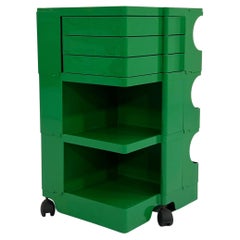 Vintage Green Boby Trolley by Joe Colombo for Bieffeplast, 1960s