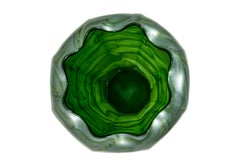 Green Bohemian Glass Vase Loetz circa 1905