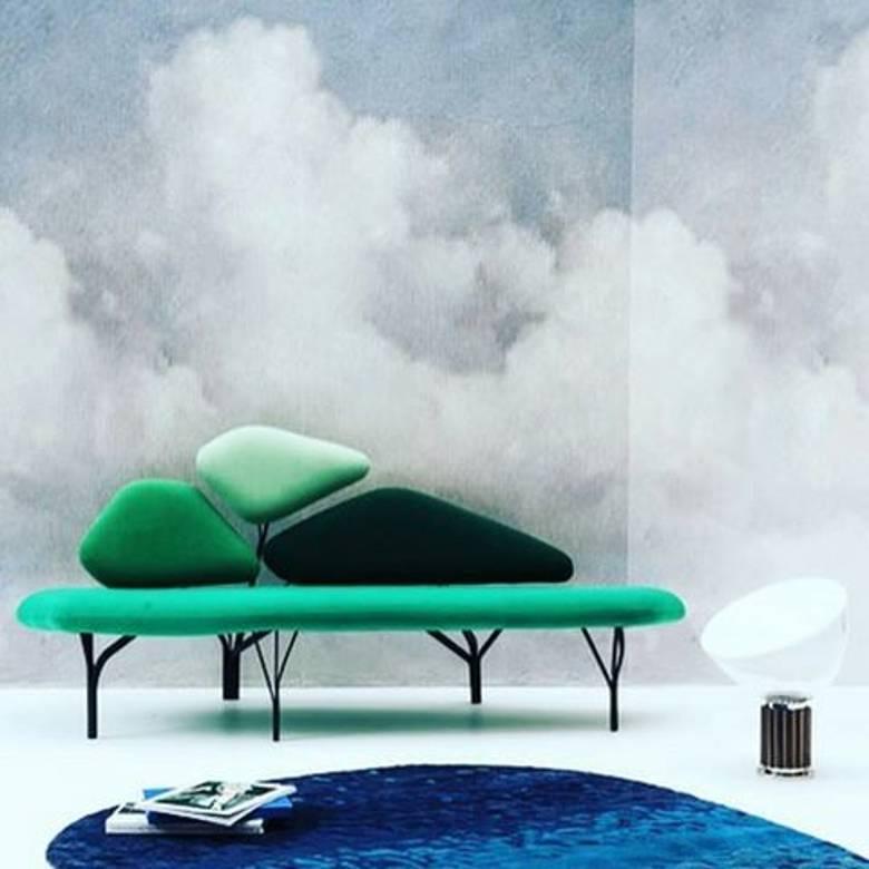 Organic Modern Green Borghese Sofa, Noé Duchaufour Lawrance