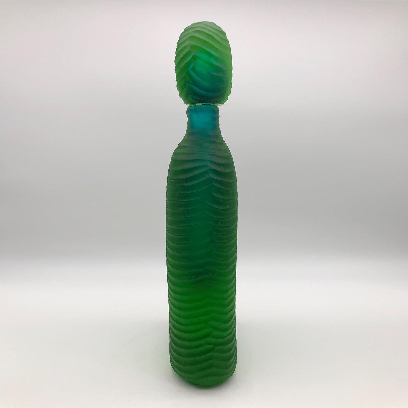 Modern Green Bottle by Toso Cristiano and Renzo Vianello