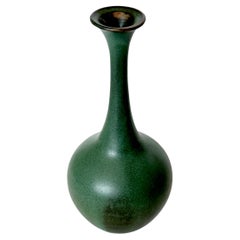 Green Bottleneck Vessel No. 50 by Dana Chieco