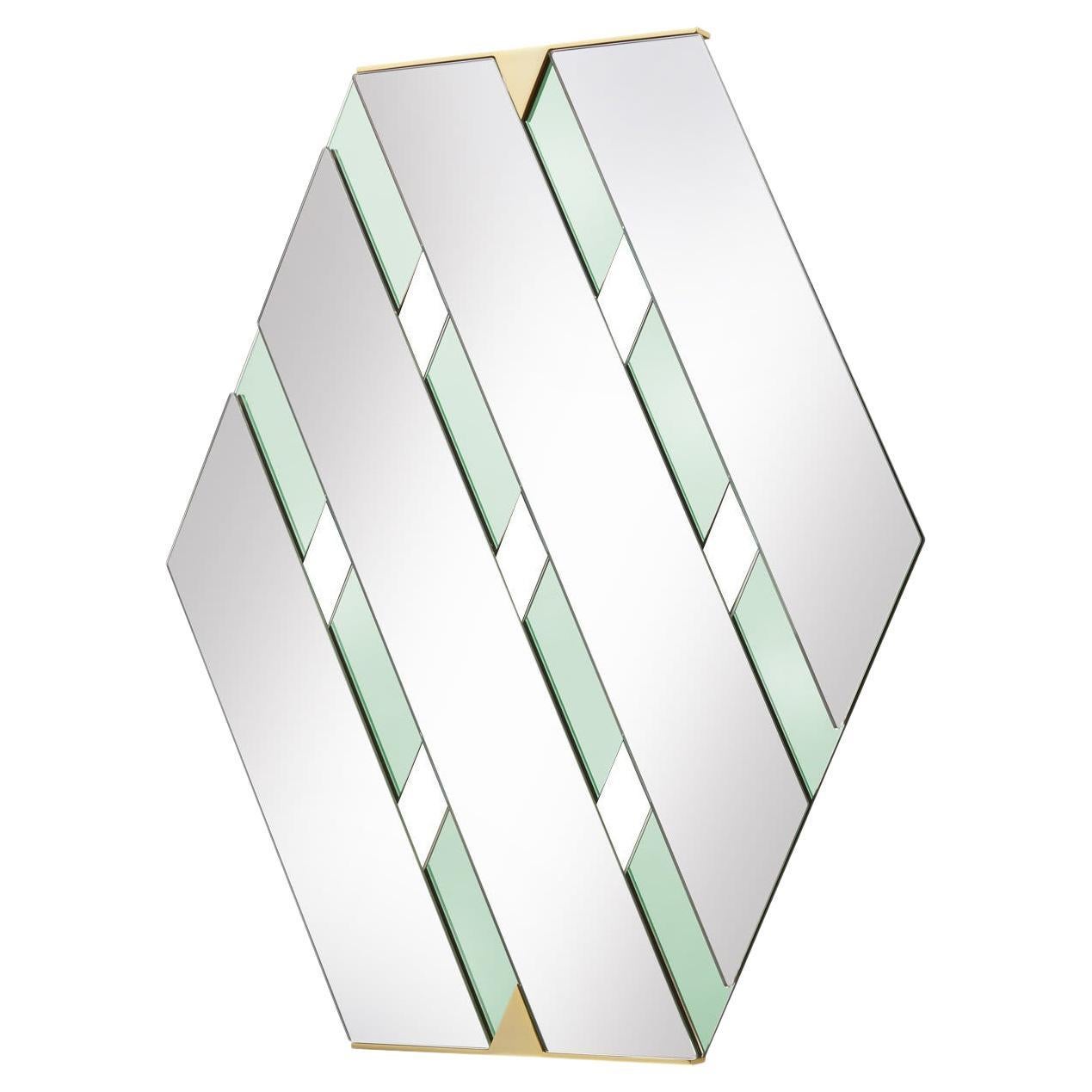 Miroir à tressage vert