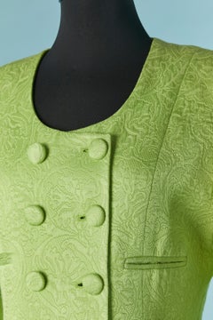Green brocade skirt-suit Christian Dior