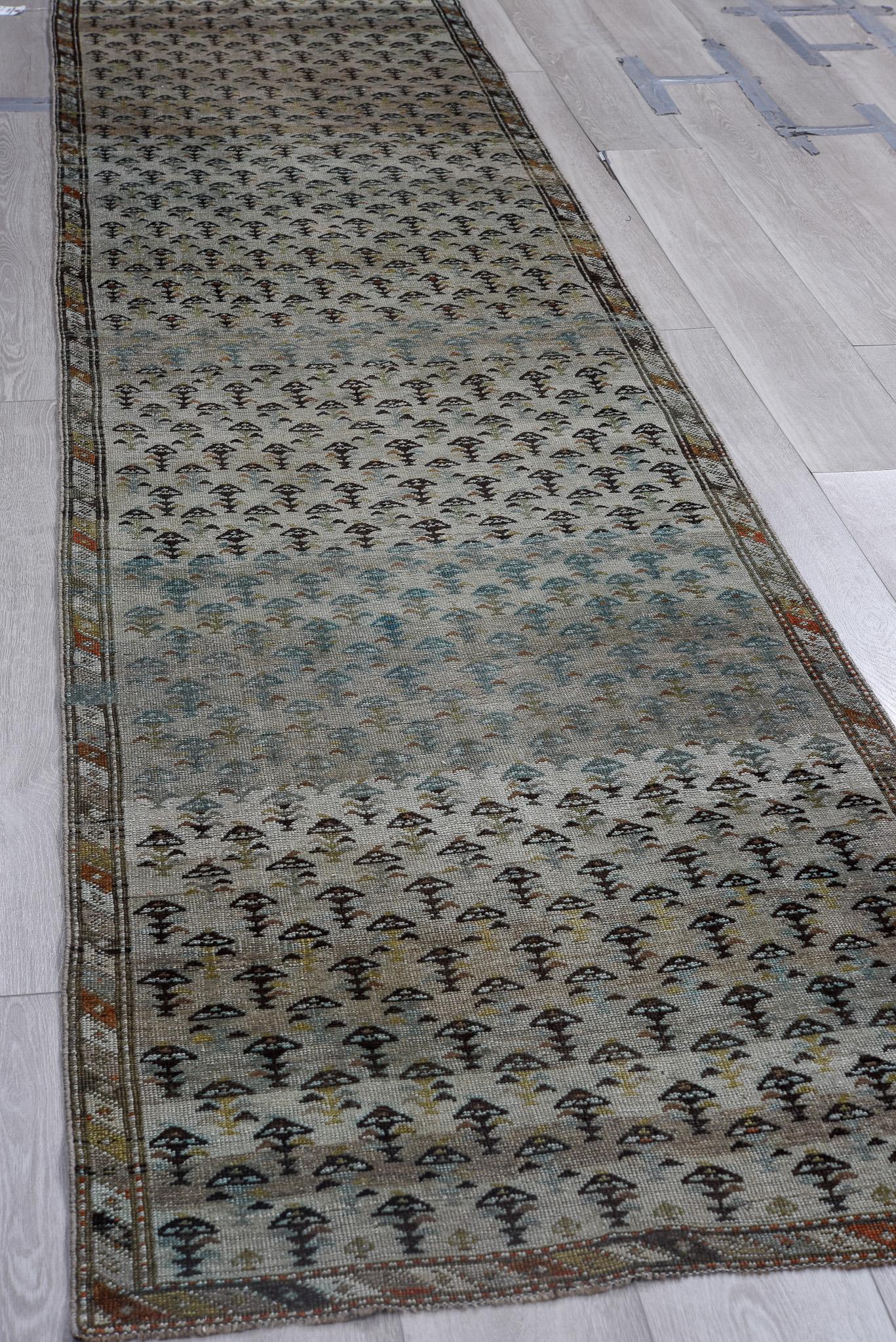 Turkish Green Brown Minimalist Florett Karabagh